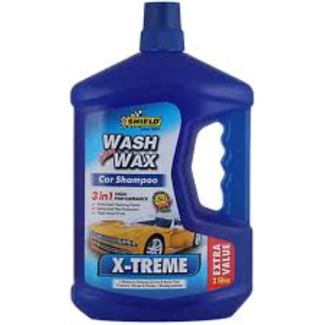 SHIELD X-TREME CAR SHAMPOO PLUS WAX 2LT
